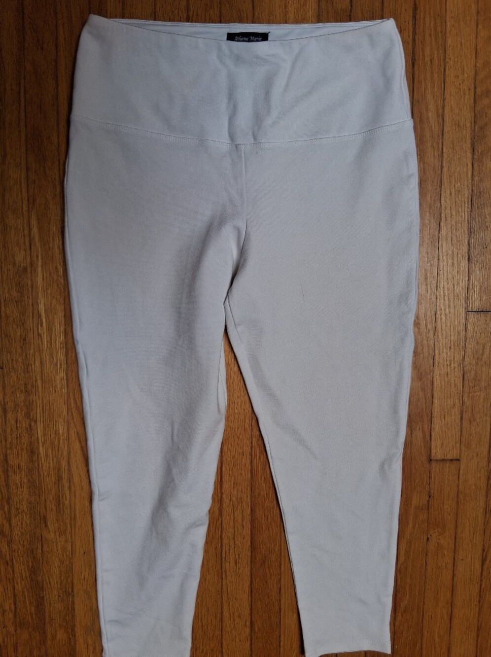 Athena Marie Women's White Slimming Stretch Pants